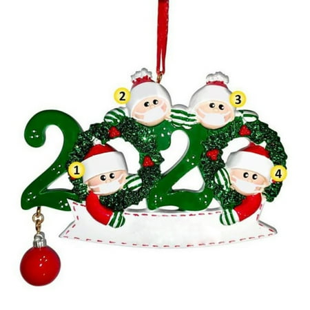 2020 Quarantine Survivor Family Customized Christmas Decorating Kit DIY Creative Gift for Family N A 2020 Personalized Name Christmas Ornament kit Family of 1